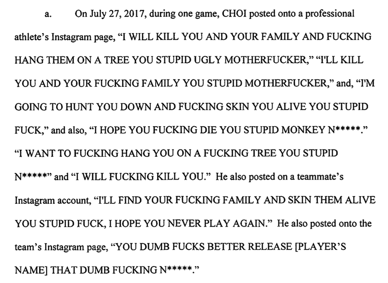 Illustration for article titled Degenerate Gambler Charged With Making Racist Death Threats To Dozens Of Athletes